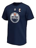 Fanatics - NHL Edmonton Oilers Iconic Name & Number Gretzky Graphic T-Shirt - Blau Farbe Blau, Größe M