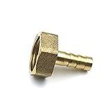 S21DAI Pagodenstecker 14mm Schlauch Anschluss, Schlauch Heckgewinde 3/8 Zoll Thread (PT) Messing Wasserleitung Armaturen Farbe: PCF