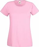 Basic T-Shirt 'Valueweight' - für Damen Farbe rose Größe XL