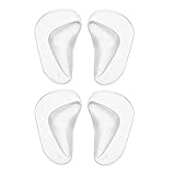 2 Paare Silikon Gel Flat Foot Arch Support Einlegesohlen, Plattfuß Korrektur Schuh Fuss Einlagen Korrektur Pads Bogen Pads für Plattfuß Professionelle Plattfuß Corrector/Mittelfuß Pads (2)