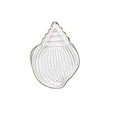 OMVOVSO Ocean Shell Serie Schmuck Tablett, Armband Ohrringe Halskette Ring Aufbewahrungsplatten Dekorative Platte Kosmetischer Schmuck Organizer Für Zuhause,Clear,2