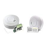 Ei Electronics Ei650RF 10-Jahres-Funkrauchmelder, 1 Stück & Ei650 Rauchmelder (mit 10-Jahres-Batterie, Testsieger Stiftung-Warentest, 1 Stück)