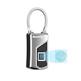 BlumWay Fingerabdrucksperre, Intelligentes Fingerabdruckschloss IP66 Wasserdichter Smart Schloss Fingerprint, geeignet für Tür , Koffer, Rucksack, Fitnessraum, F