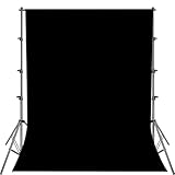 Fotostudio Hintergrund für Fotografie,Faltbare schwarz Screen,1.5 x 2.1m Foto Hintergrund schwarzscreen Stoff,Modefotografie schwarzscreen,Videoaufnahme schwarzscreen,schw