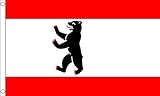 FlagSuperstore Flagge Berlin, 150 x 90 cm, 100 % Polyester, mit Ö