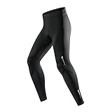 Beylore Herren Fahrradhose Hose Fahrradhose Legging Lange Fahrradhose Hose Atmungsaktiv Mit Sitzpolster 3D Gepolsterte Für Radfahrer Reiten Verschleißfeste Radbekleidung,Schwarz,XXL