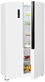 Exquisit Side-by-Side SBS160-040E weiss | Standgerät | 521 l Volumen | Weiß