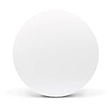 banjado® Design Magnettafel weiß in Größe 47cm Ø - Magnetwand/Wandtafel aus Metall als magnetische Pinnwand/Memoboard für Küche, Büro & Kinderzimmer mit Magneten & Montag