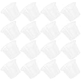 Healifty 100 Stücke Plastikbecher Romantische Partei Einmalige Einweg- Transparente Tassen Party Cups für Party Picnic BBQ Reiseereignisse (Wie Gezeigt)