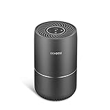 Luftreiniger i@HOME Luftreiniger mit H13 HEPA Aktivkohlefilter, bis zu 20 m², 99,97% Filterleistung, Air Purifier für Staub Pollen Tierhaare schwarz[Energieklasse A+]