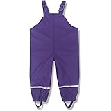 TinaDeer Kinder Mädchen Jungen Regenlatzhose, Kinder Regenhosen, Unisex Matschhose,wasserdichte Atmungsaktiv Matschhose Overalls für Unisex Latzhose Skihose Wanderhose für 1-8 Jahr (Lila, 116)