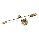 SGSG Rustikaler Spiegelschrank, LED-Wandleuchten, Wandbild, Veranda, IP44, wasserdicht, Wandleuchten, Badezimmer, verstellbar, Wandleuchte, Metall, Wandleuchte, braun, Bronze, L20,09 Zoll (weiß