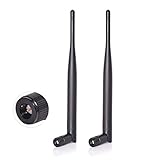 Bingfu Dual Band WiFi Antenne 2,4 GHz 5 GHz 5,8 GHz 6 dBi SMA-Stecker für drahtlose Vedio Sicherheit IP-Kamera Überwachungsrekorder DVR Fahrzeug LKW Wohnmobil Anhänger Rückfahrkamera Rück