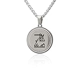 Damen Herren Kette Edelstahl mit Sternzeichen Tierkreis Sternbild Zodiac Waage Anhänger individuelle Kettenlänge wählb
