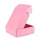 Rosa Geschenkbox Festival Feier Packing Box 3-Layer Wellpappe unterstützt Geschenkbeutel (Color : Pink, Gift Bag Size : 10pcs)