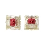 SHURROW 2Pcs Original Cherry MX RGB Silent Pink Red Switch 3Pin für mechanische T