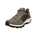 Salomon Outbound Prism Gore-Tex (wasserdicht) Herren Trekking- & Wanderschuhe, Grün (Deep Lichen Green/Olive Night/Vanilla Ice), 43 1/3 EU
