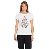 Volcom Damen Radical Daze Tee T-Shirt mit kurzen Ärmeln, weiß (Star White), XL