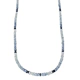 Harry Ivens Damen Kette Edelstein aus Silber 925 mit Saphir blau im Farbverlauf 45