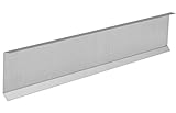 INEFA Kappleiste Wandanschlussprofil Winkelblech Silber 200cm, 1 Stück, Alu, Ortblech mit Wasserfalz, Ortgangblech, G