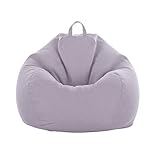 PENGYUYAN Komfort-Sitzsack mit Reißverschluss und Keder mit Fußstütze Stofftier Aufbewahrung Tasche Sitzsack Hülle Unterstützung der Körperhaltung