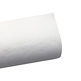 WanWorlder Leder Reparatur Patch Kit Selbstklebende Lederflicken, Selbstklebend Reparaturflicken für Sofa Autositze Taschen, Leder Flicken Repair Lederreparatur, 20 x 30 cm, 34 Farben (Weiß, L)