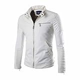 Herren Lederjacke Herren Lederjacke Biker Männer Casual Winter Warme Top Bluse Verdickung Mantel Outwear Top Bluse Jack