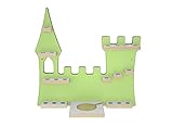 Burg Schloss Regal für magnetische Figuren Tonie Tonieregal Box Musikboxregal (Grün)
