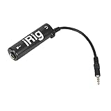 GUITAR-Schnittstelle IRIG-Konverter Ersatzadapter schwarz für Telefon-Gitarren-Audio-Schnittstelle Dienstprog