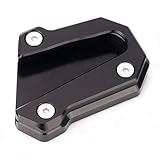 Für Honda GL1800 Goldwing 1800 Goldwing GL 1800 2018 2019 2020 2021 2022 Fußständer Seitenständer Vergrößerungsplatte Verlängerungspolster Ständer (Color : Black B)