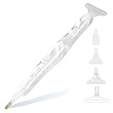 BiBeGoi DIY Diamant Malerei Stift Zubehör und Werkzeuge,Weiß Harzstift 5D Diamond Painting Punkt Pen Art Applikator Stickerei,Gem Art Stift Juwel Wachs Picker Zubehör N