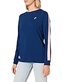 Superdry Damen Code Logo Tape LS TOP T-Shirt, Supermarine Navy, XL