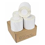 LabelMore Thermo-Versandetikett, 10,2 x 15,2 cm, 4 Rollen mit 450 Etiketten pro Rolle, 2,5 cm Kern, perforiert, Weiß, Thermoetikett, kompatibel mit Zebra 2844 ZP-450 ZP-500 ZP-505