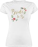 JGA Junggesellenabschied Frauen - Bride to Be - L - Weiß - Bride - L191 - Tailliertes Tshirt für Damen und Frauen T-S