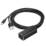 lopituwe Ethernet-Adapter für Chromecast USB 2.0 bis RJ45 für Google-Chromecast 2 1 Ultra-Audio-TV-Stick Micro USB-Netzwerkkarten-Adapter mit USB-Stromversorgungskabel 3.3