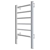 Puluomis Handtuchhalter Badheizkörper 100W Handtuchwärmer Aluminiumoxid Material Handtuchtrockner Handtuchheizkörper für Wand, oder Stehen ohne Bohren, mit 2- und 4-Stunden-T