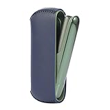 CREPUSCOLO E Zigarette Tasche, PU Leder Zigarettenetui für I-Q-O-S ILUMA, Magnetische Abdeckung, Ohne Nikotin(Blau)