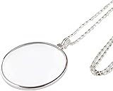 BNFD Lupe10x HD Metal Hanging Chain Mini Portable (Farbe: Gold) (Silber)