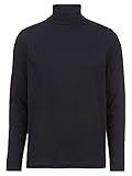 OLYMP Herren Rollkragen-Oberteil T-Shirt Level Five Casual,Uni,Body fit,Marine 18,S