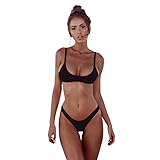 JUTOO Zug Damen high Waisted Bikini Badeanzug mit Bein Badeanzug Damen bauchweg Bikinis online Bikini Damen Badeanzug Sport Exklusive bademode bademode Damen Sale badeanzüge F