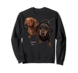 Dackel Shirt Weiner Hund Mama Papa Love Doxie Puppy Cute Tee Sw