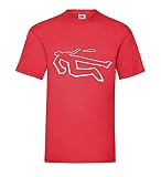 Getränkeunfall Tatort Umriss in 3D mit Bierflasche Männer T-Shirt Rot XL - shirt84