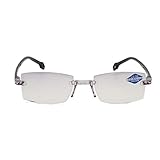 Zhou-YuXiang Blaulichtfilter-Computerbrille zum Blockieren von UV-Anti-Kopfschmerz-Augen-Überanstrengung Vintage-Brillen, Unisex für Frauen und Männer (+1,0 +1,5 +2,0 +2,5 +3,0 +3,5 +4,0)