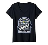 Damen Hab keine Angst Der Schwede ist da Lustiger Schwedenstolz T-Shirt mit V