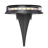 SpirWoRchlan Lichtempfindliches wasserdichtes Grablicht Solar Power LED Unterbodenlampe für Innenhöfe – 1