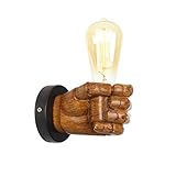 Kreative dekorative Kunstharzhand industrielle Wandleuchten, Korridor Vintage rustikale hängende Wand, Küche Bauernhaus Schlafzimmer Nachttischlampe antike Wandleuchte LOFT Flur (L)