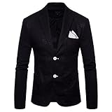 PANBOB Anzüge Herren Langarm Slim Fit Dünnschliff Jacke Herren Komfortabel Leicht Atmungsaktiv Anzüge Jacke Herren Einfachheit Mode Einfarbig Lassig Jacke H