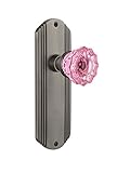 Nostalgic Warehouse 720437 Deco Plate Passage Crystal Pink Glas-Türk