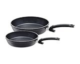 Fissler Vorteils-Set adamant comfort / 2 beschichtete Aluminiumpfannen (28 cm + 24 cm) Antihaft-Pfanne,kratzfest Induktionsgeeig