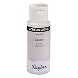 Rayher 35023105 Lasur, Flasche 59 ml, Holzlasur, Farbe für Holz, transparente, nicht deckende Acrylfarbe auf Wasserbasis, veredelt unbehandeltes Holz und andere saugende Untergründe, alabasterweiß